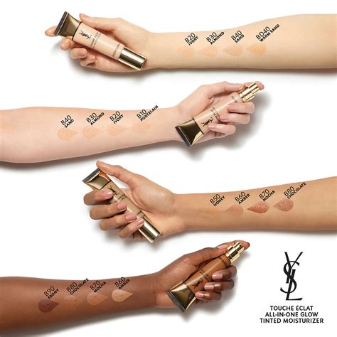 ysl touche eclat all in one glow foundation b20|touche eclat colour chart.